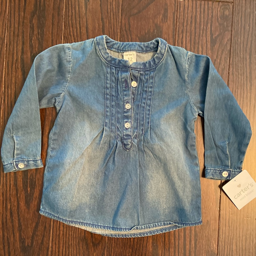 Carter’s Denim Top - 12months